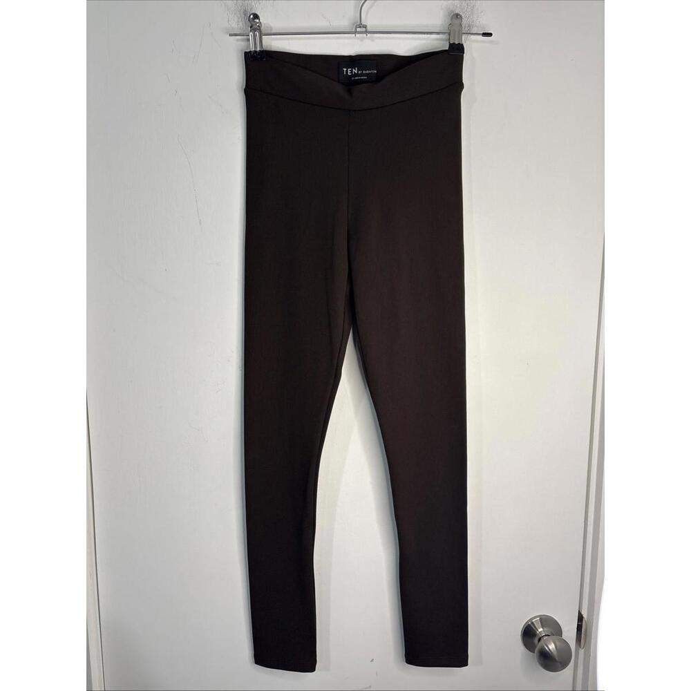 TEN By Babaton Brown Ribbed Leggings XS New Adorable